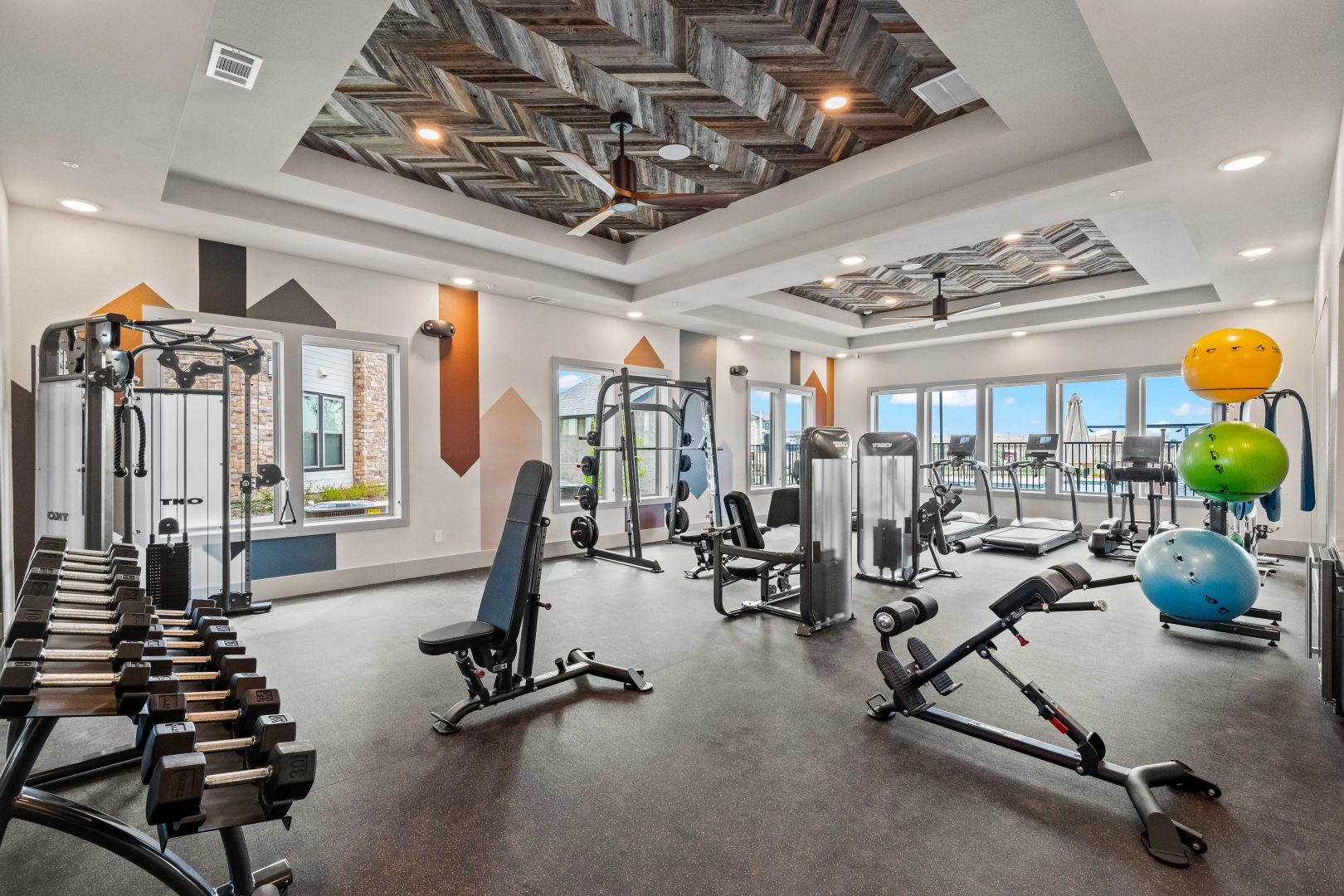 the fitness center at The La Ventana