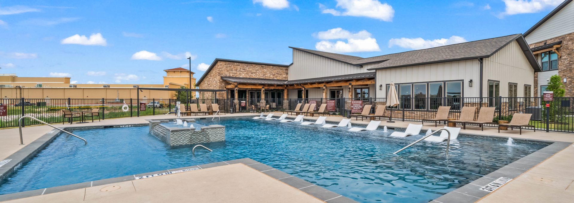 the pool at The La Ventana at Canyon West Apartments