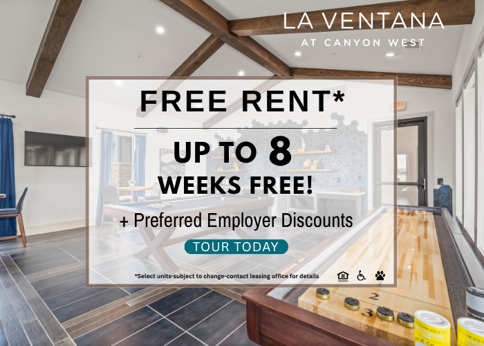 la veranda apartments - rent up to 8 weeks free at The La Ventana at Canyon West Apartments